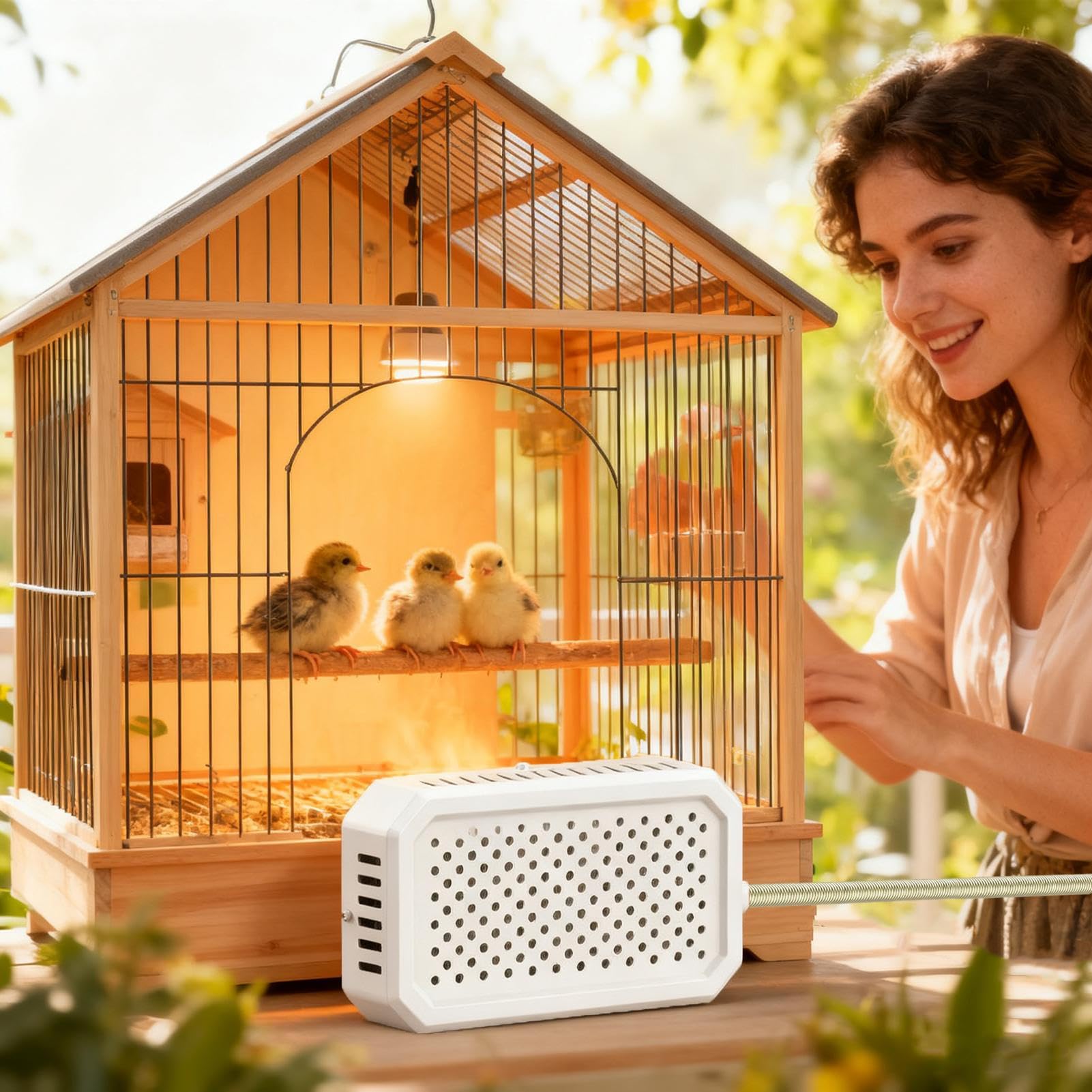 Amazon | 小鳥用ケージヒーター | 急速加熱 智能 熱 安全